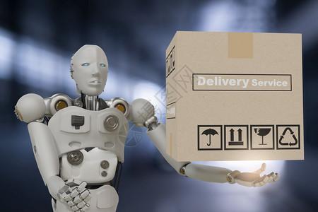 包裹艾自动化机器人网络未来的远期人类机体贮存箱式产品技术工程装置